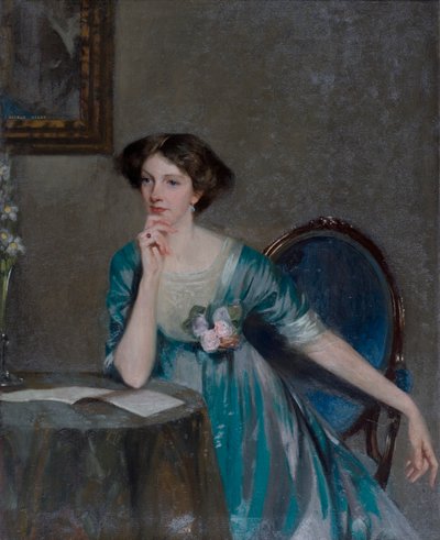 Portret van Lady Margaret Sackville, ca. 1910 door George F. Henry