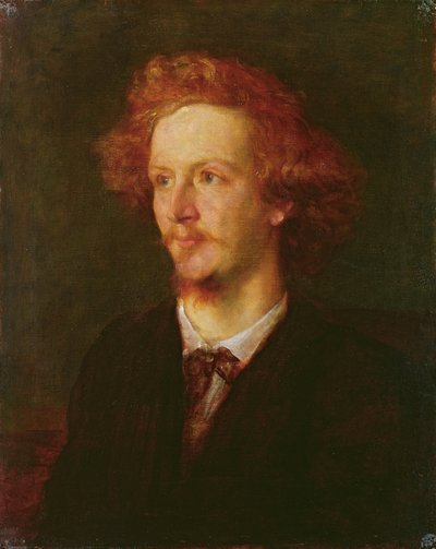 Portret van Algernon Charles Swinburne (1837-1909) 1867 door George Frederick Watts