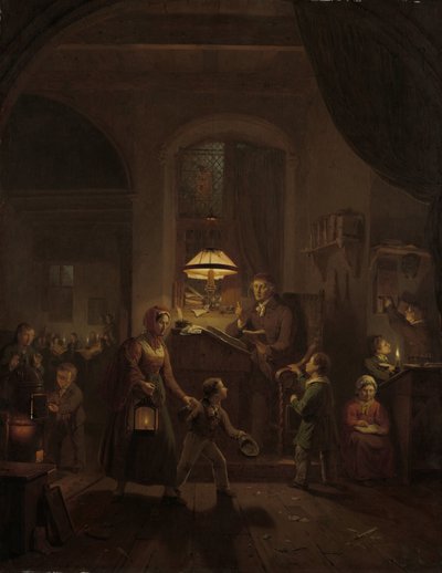 De nachtschool door George Gillis Haanen