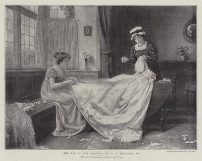 De vooravond van de bruiloft door George Goodwin Kilburne