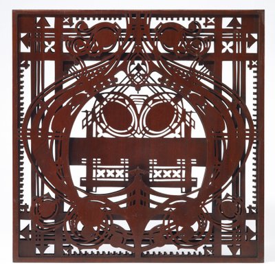 Ornamentenpaneel, van de vrouwenlounge en schrijfkamer, Schlesinger- en Mayer-gebouw, Chicago, Illinois door George Grant & Sullivan Louis Henry (1856 1924) Elmslie