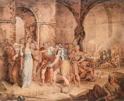 De wachtkamer, uit Sir Walter Scotts 
