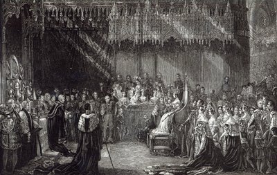 De kroning van de koningin door George Hayter
