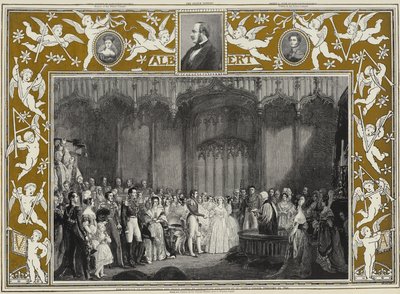 Het huwelijk van koningin Victoria en prins Albert van Saksen-Coburg en Gotha in St James
