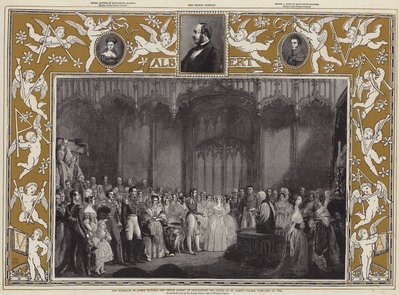 Het huwelijk van koningin Victoria en prins Albert van Saksen-Coburg en Gotha in St James