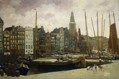 Het Damrak, Amsterdam door George Hendrik Breitner