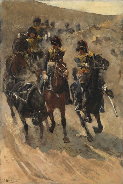 De gele ruiters door George Hendrik Breitner