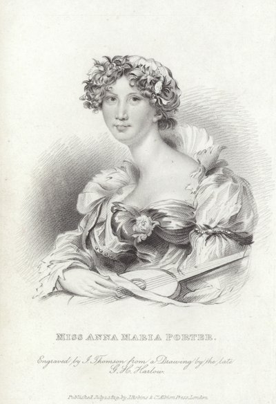 Anna Maria Porter, Engelse dichter en romanschrijver door George Henry (after) Harlow