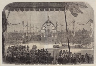 Ontvangst van Zijne Koninklijke Hoogheid de Prins van Wales door de Inwoners van Toronto, Canada West door George Henry Andrews