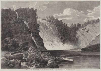De watervallen van Montmorency, nabij Quebec door George Henry Andrews