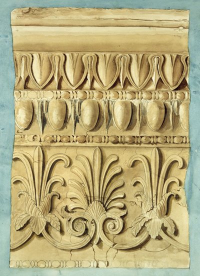 Architectonisch Fragment, 1837 door George Henry Bailey
