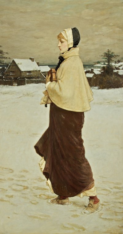 Priscilla door George Henry Boughton