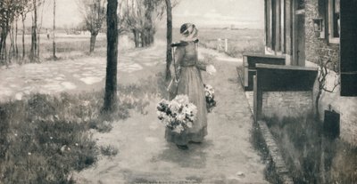 Bloemenmeisje in Nederland, 1887, 1912 door George Hitchcock