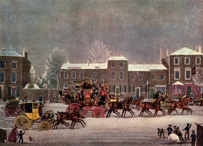 Nadering van Kerstmis, 19e eeuw, 1927 door George Hunt