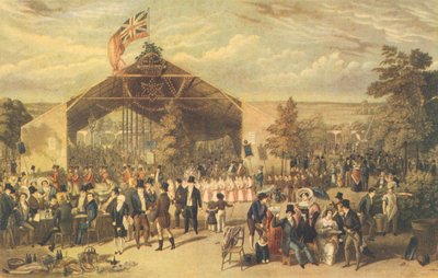 Het jaarlijkse diner van de Licensed Victuallers, Mermaid Tavern, Hackney, 1866 door George Hunt