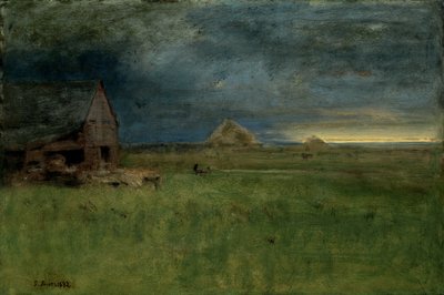 De eenzame boerderij, Nantucket door George Inness