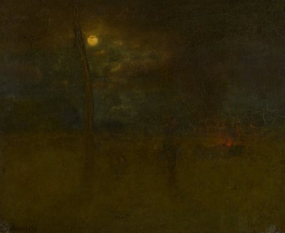 De maan bij nacht door George Inness