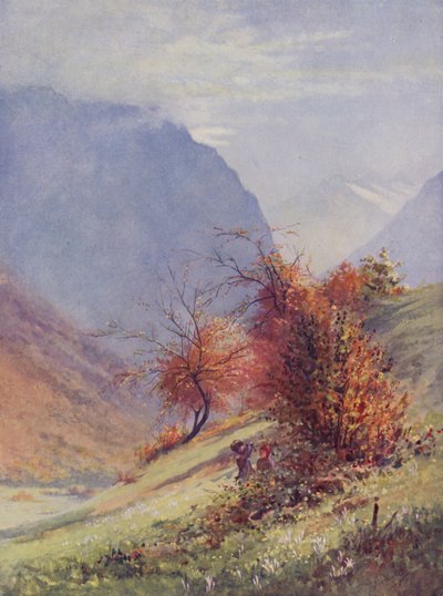 Herfst in Alpland door George Jackson Flemwell