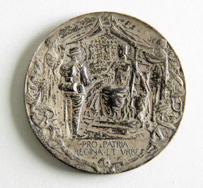 Medaille ter herdenking van de terugkeer van de City Imperial Volunteers uit de Boerenoorlog door George James Frampton