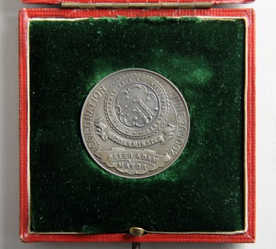 Medaille ter herdenking van de Kroning van Edward VII en Koningin Alexandra door George James Frampton