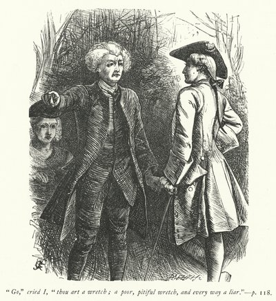 Illustratie voor The Vicar of Wakefield (gravure) door George John Pinwell