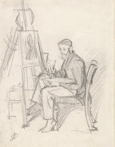 Zelfportret door George John Pinwell