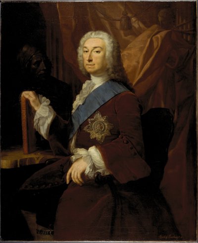 Portret van Richard Boyle, 3e Graaf van Burlington door George Knapton
