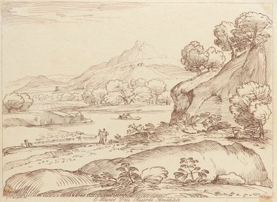 Zonder Titel: Pastorale scène door George Knapton