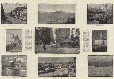 Uitzichten op de stad en haven van Marseille door George L. Seymour