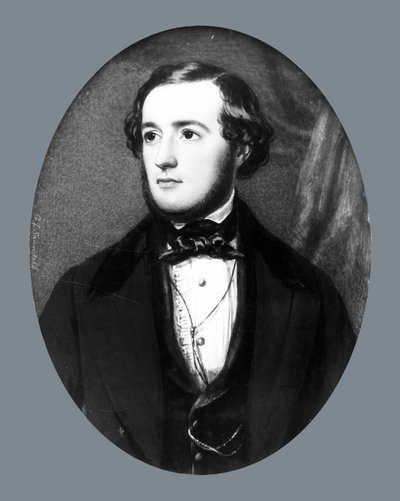 Portret van een Heer, ca. 1845-1850 door George Lethbridge Saunders