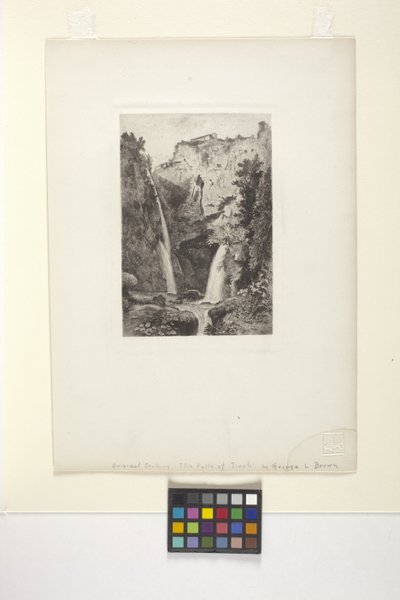De watervallen van Tivoli door George Loring Brown