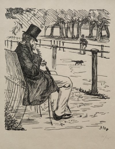 De Laatste der Baronnen, 1855 door George Louis Palmella Busson Du Maurier