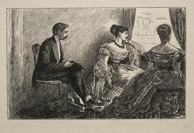 De Witte Camelia, 1868 door George Louis Palmella Busson Du Maurier