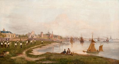 Magdalen Green voor de Dundee naar Perth Spoorweg door George McGillivray