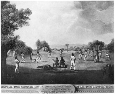 Een cricketwedstrijd, 18e eeuw door George Morland