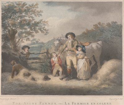 Set van vier: De boze boer door George Morland