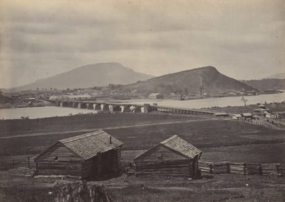 Chattanooga vanuit het noorden, 1860s door George N. Barnard