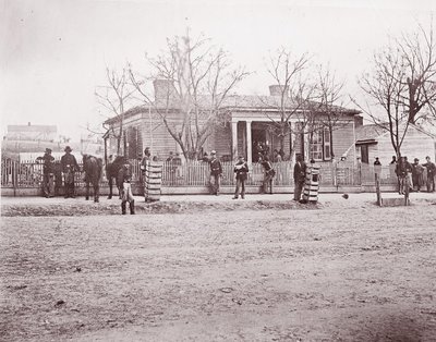 Hoofdkwartier van generaal Sherman of Thomas, Chattanooga, ca. 1864 door George N. Barnard