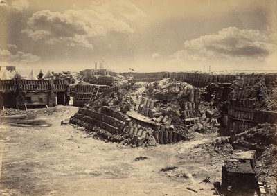 Interieur van Fort Sumter door George N. Barnard