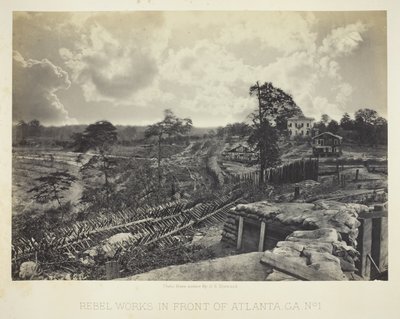 Rebellenwerken voor Atlanta, GA, nr. 1 door George N. Barnard