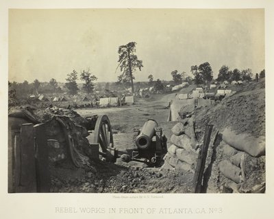 Rebellenwerken voor Atlanta, GA, nr. 3 door George N. Barnard