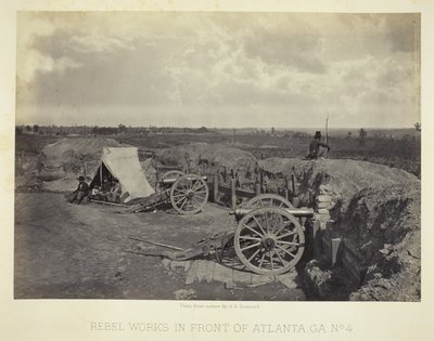 Rebellenwerken voor Atlanta, GA, nr. 4 door George N. Barnard