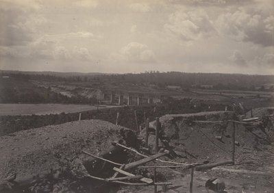 Zuidelijke Oever van de Chattahoochie, Georgia door George N. Barnard