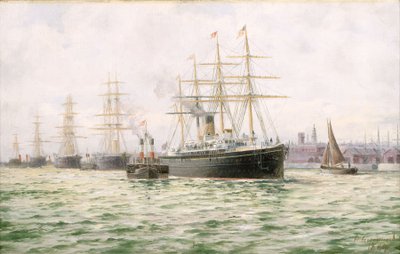 Het stoomschip 