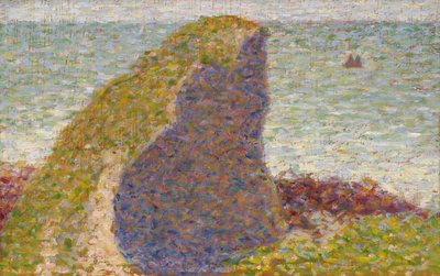 Le Bec du Hoc, Grandcamp Studie, 1885 door George Pierre Seurat