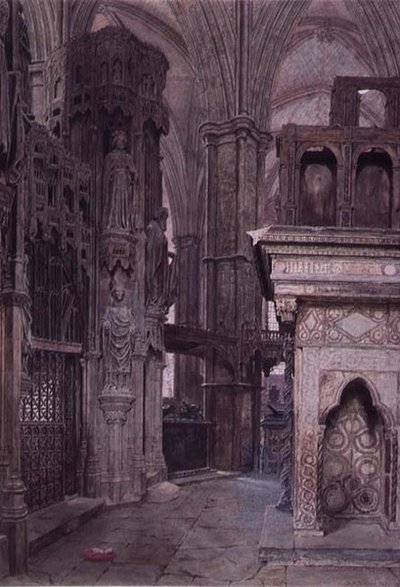 Kapel van Edward de Belijder, Westminster Abbey door George Price Boyce