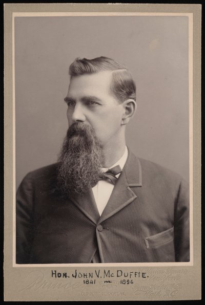 Portret van John Van McDuffie 1841-1896, voor 1896 door George Prince