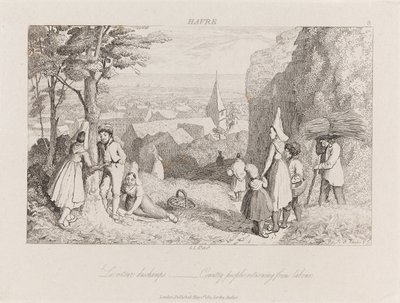 Terug van arbeid, Havre, c.1821 door George Robert Lewis