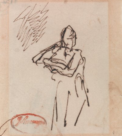 Vrouwelijk figuur door George Romney
