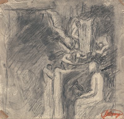 Feeën voor de verzoeking van Christus door George Romney